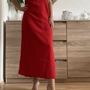 Dlouhé červené šaty